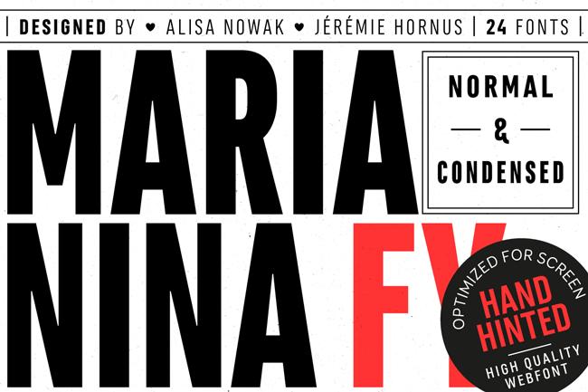 Free Font: Marianina FY Bold from Font You