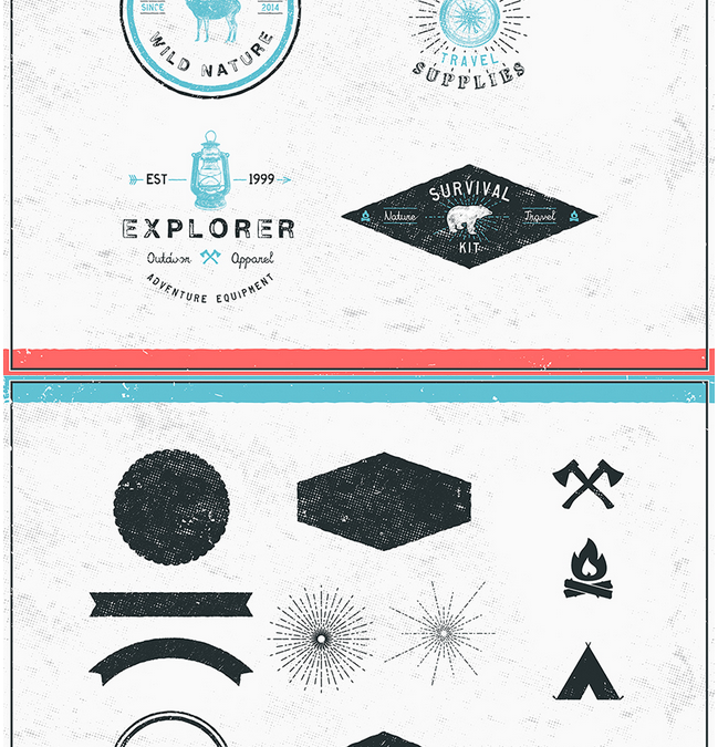 26 Free Adventure and Travel Shapes & Logos